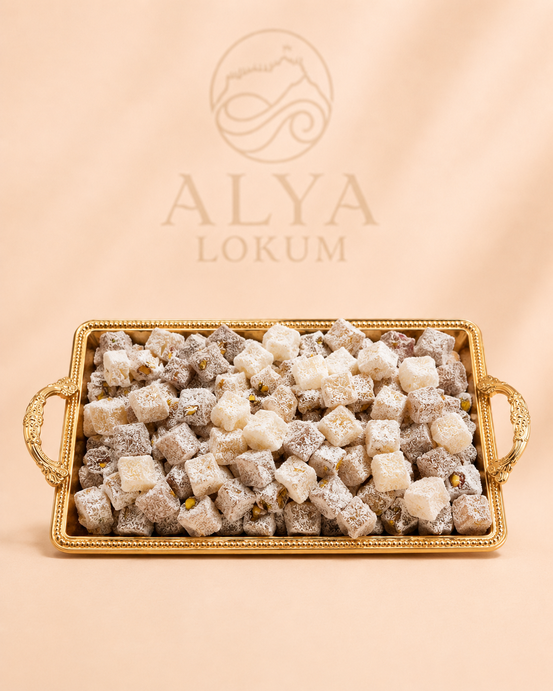 Alya Antep Fıstıklı Çifte Kavrulmuş Lokum 1000 gr.
