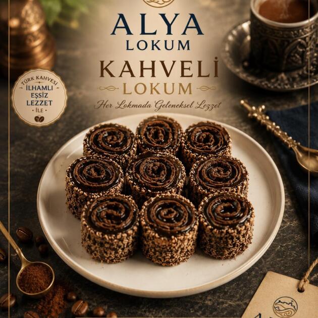Alya Kahveli Lokum 1000gr