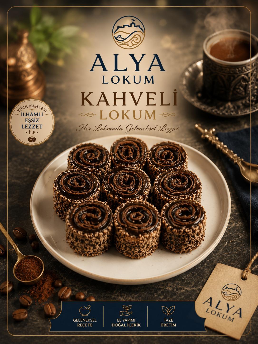 Alya Kahveli Lokum 1000gr