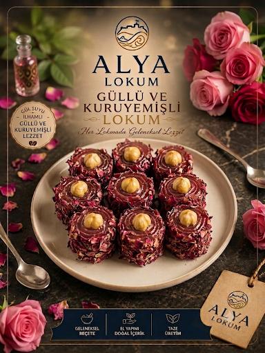 Alya Güllü Fındıklı Lokum 1000gr